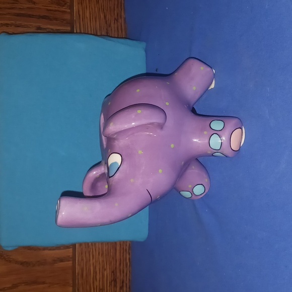 Ganz purple elephant piggy bank - Picture 1 of 7